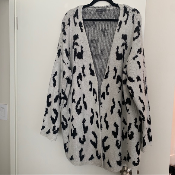 Primark White Leopard Cardigan Size XL - Picture 4 of 5